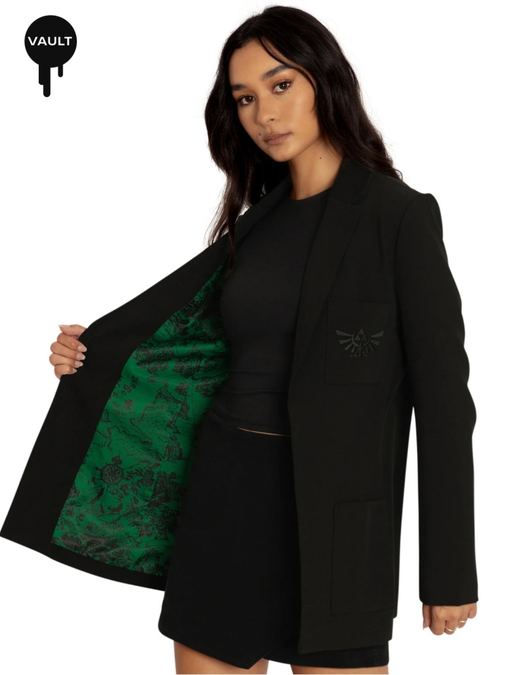 BlackMilk x The Legend of Zelda Hyrule Map Green Blazer NWT Size 16 Oversized